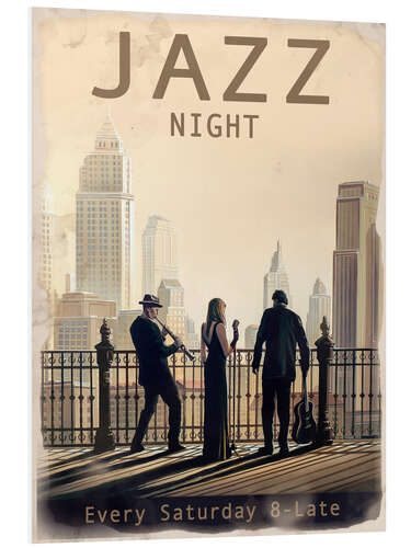 Foam board print Chicago Jazz Night