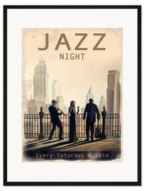 Gerahmter Kunstdruck Chicago Jazz Night
