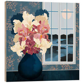 Wood print Cottage Iris View - SpaceFrog Designs