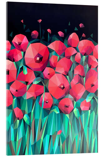 Akrylbilde Poppy Carpet