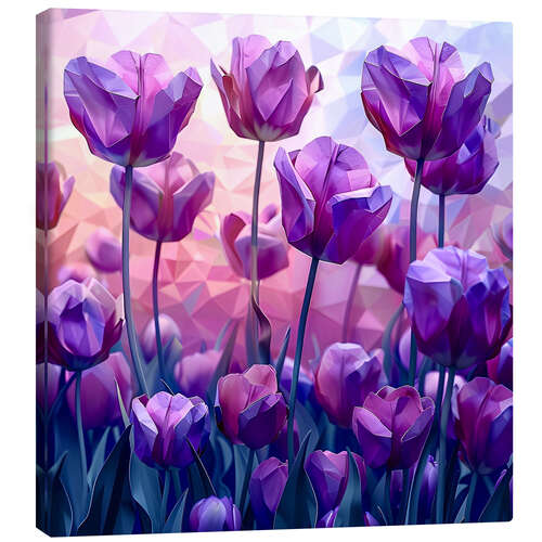 Lienzo Purple tulips