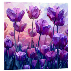 Gallery print Purple tulips