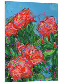 Hartschaumbild Rosen