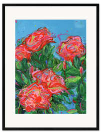 Gerahmter Kunstdruck Rosen
