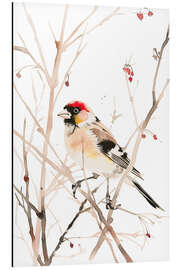 Stampa su alluminio Watercolour Goldfinch