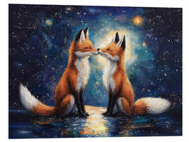 Hartschaumbild Mitternachtskuss