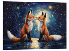 Magnettafel Mitternachtskuss