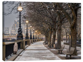 Canvas print South Bank Promenade, London - Assaf Frank