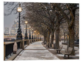 Hartschaumbild South Bank Promenade, London