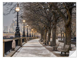 Wandsticker South Bank Promenade, London