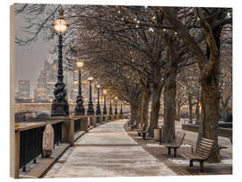 Trätavla South Bank Promenade, London - Assaf Frank