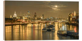 Quadro de madeira London Skyline - Assaf Frank