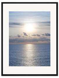 Gerahmter Kunstdruck Schöner Sonnenuntergangshimmel