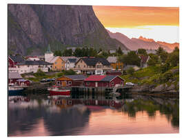 Cuadro de aluminio Lofoten Harbor, Norway - Assaf Frank