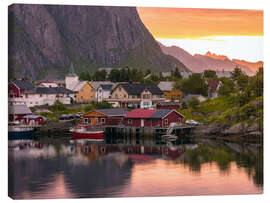 Canvas print Lofoten Harbor, Norway - Assaf Frank