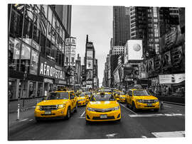 Stampa su alluminio Taxis on Broadway - Assaf Frank
