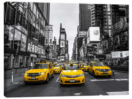 Leinwandbild Taxis on Broadway - Assaf Frank