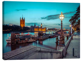 Canvas print Twilight Thames Embrace - Assaf Frank