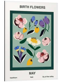 Cuadro de aluminio Birth Flowers - May - Mantika Studio