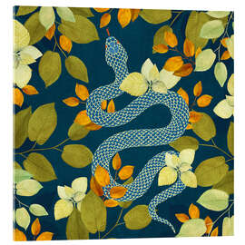 Tableau en verre acrylique Autumn Serpent Garden - SpaceFrog Designs
