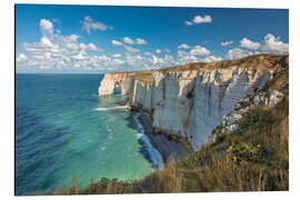 Cuadro de aluminio Cliff coast in Etretat, Normandy, France - Christian Müringer