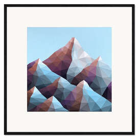 Stampa artistica con cornice Blue Mountains