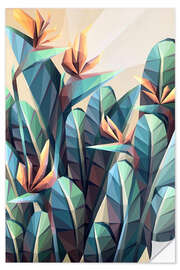 Wandsticker Tropische Strelitzie