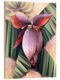 Holzbild Bananablumen - Maria Tuzhilkina