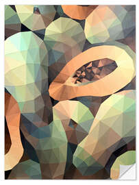 Wandsticker Frische Papaya