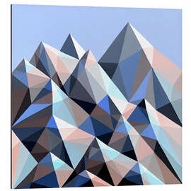 Stampa su alluminio Snow Mountains