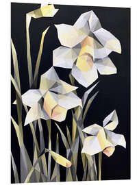 Foam board print White Darcissus