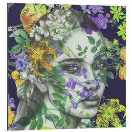 Quadro em alumínio Bright Bloom in Purple - Sis Gardner