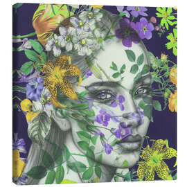 Stampa su tela Bright Bloom in Purple - Sis Gardner