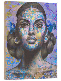 Wood print Purple Vibrance - Sis Gardner