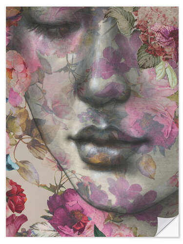 Muursticker Pink Petals