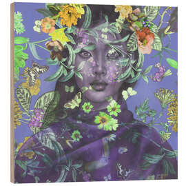 Wood print Butterfly love - Sis Gardner