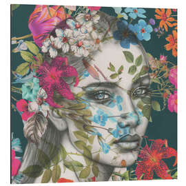 Aluminium print Bright Colouful Bloom - Sis Gardner