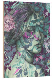 Wood print Finding flowers - Sis Gardner