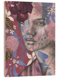 Holzbild Wonderful Petals - Sis Gardner