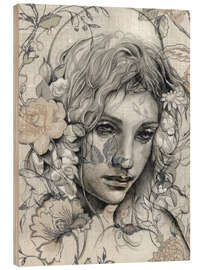 Holzbild Delicate Angel - Sis Gardner