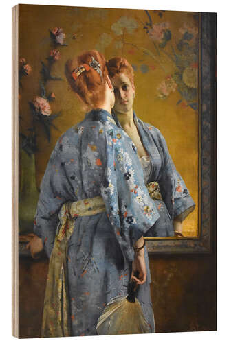 Quadro de madeira La Parisienne Japonaise