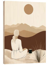 Obraz na drewnie Boho sunrise with coffee - Frank Daske
