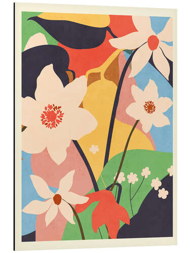 Stampa su alluminio Boho Flowers
