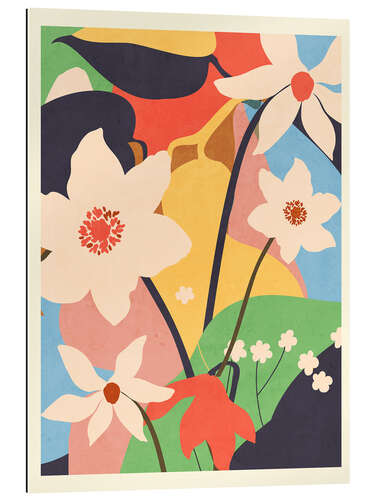 Stampa su plexi-alluminio Boho Flowers