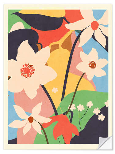 Vinilo para la pared Boho Flowers