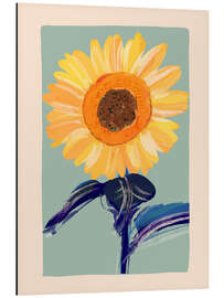 Aluminium print Sunflower