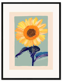 Impresión de arte enmarcada Sunflower