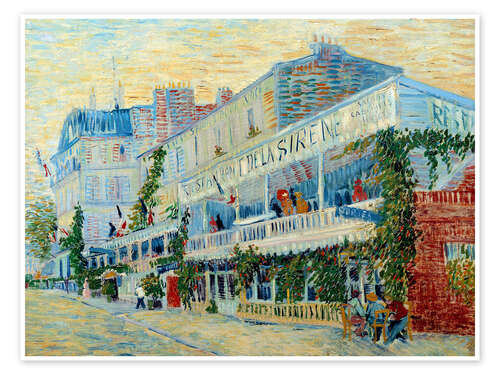 Poster Restaurant der Sirene in Asnieres, 1887