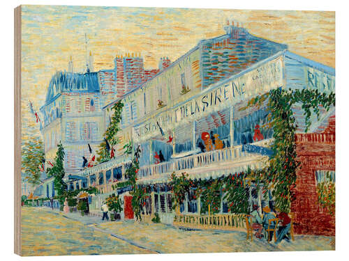 Cuadro de madera The Restaurant Of The Sirene In Asnieres, 1887