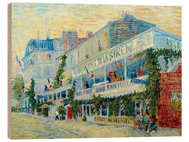 Cuadro de madera The Restaurant Of The Sirene In Asnieres, 1887 - Vincent van Gogh